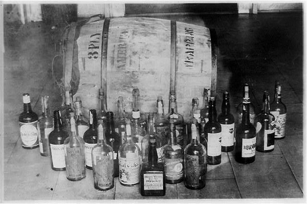 confiscated liquor